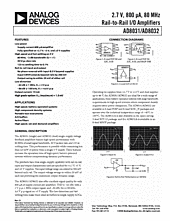 DataSheet AD8031 pdf